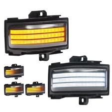 2Pcs Smoke Lens LED Tow Mirror Turn Signal Light Compatible with 2015-2022 F1...