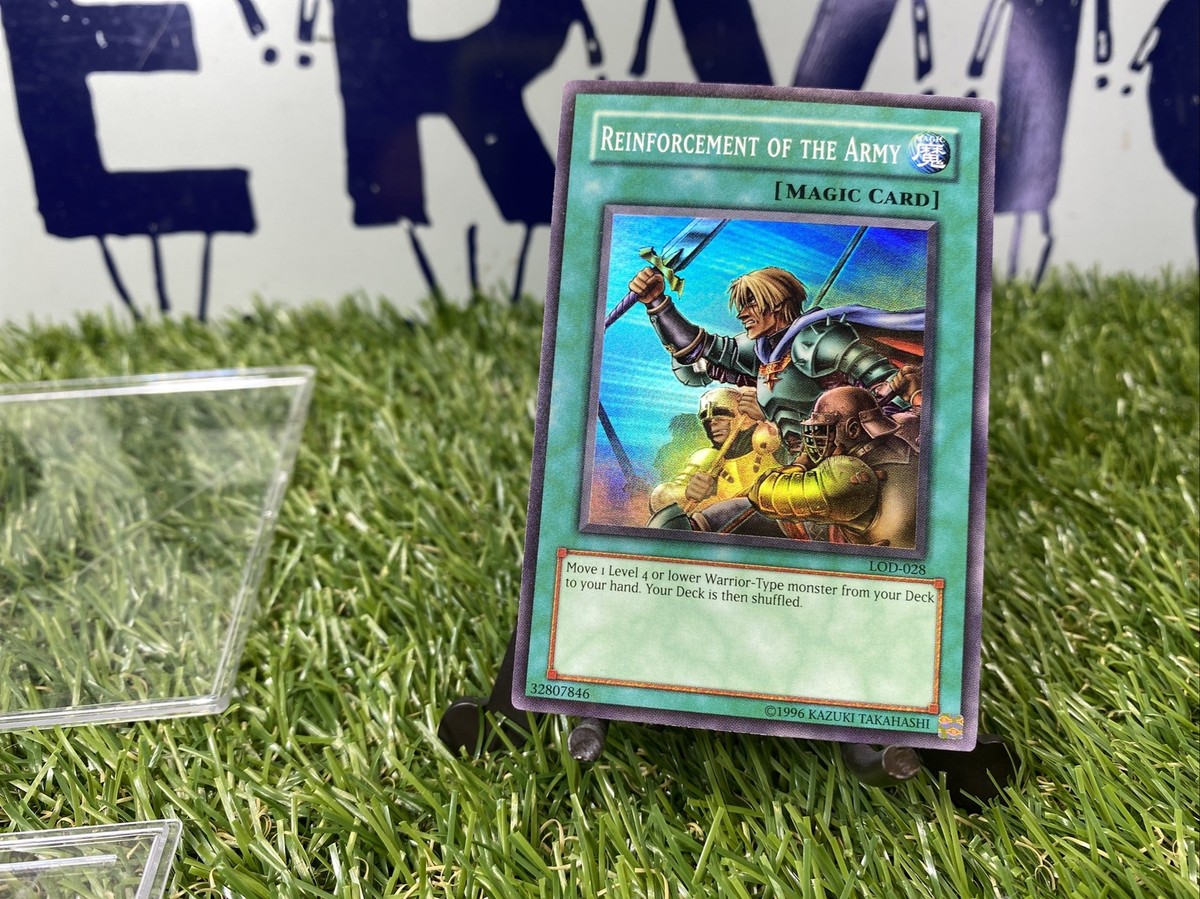 Yugioh Reinforcement of the Army LOD-028 Super Rare 1st Edition HP 