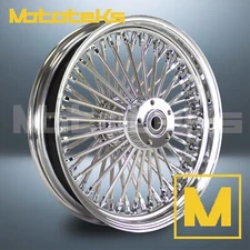 18" 18X3.5 FAT SPOKE WHEEL 52 STAINLESS SPOKES FOR HARLEY TOURING FRONT RIM