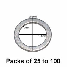 M14 Aluminum Oil Drain Plug Gaskets Fits Ford Hyundai 21513-23000 Dorman 095-147