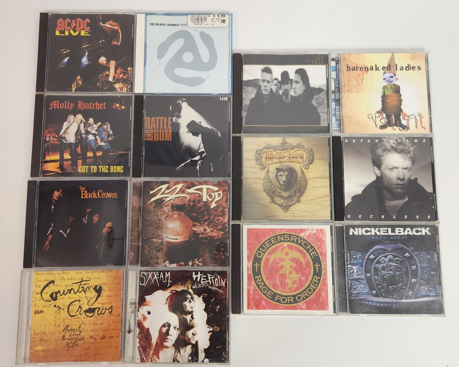 CD LOT of 15 CLASSIC ROCK EMO ALT AC/DC,NICKELBACK,BLACK CROWES, ZZ