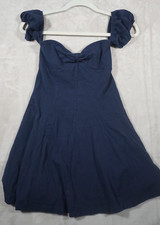 Forever 21 Dress Short Sleeve Blue Navy Casual Short Size SMALL