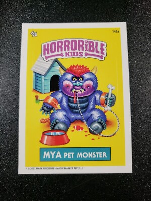 エラー品　my pet monster My Pet Monster Horrorible Kids 1st Edition 2 Card Set Garbage Pail
