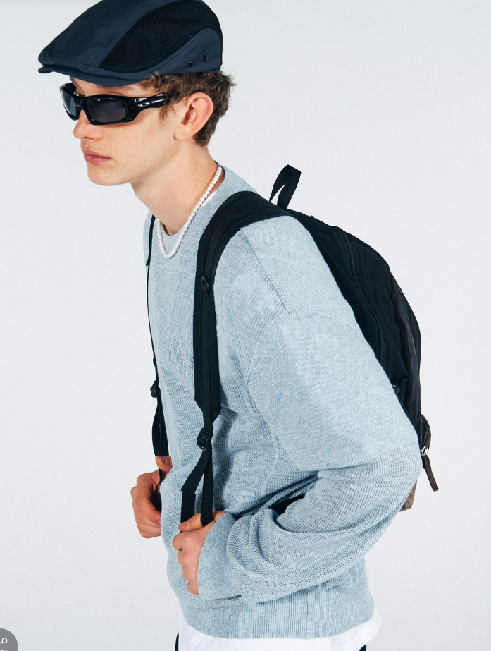 【SCULPTOR】Geek Slouchy Backpack Black SCULPTOR) Geek Slouchy Backpack - 3col