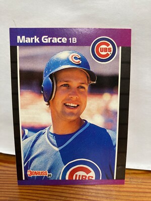 Mark Grace 1989 Donruss Rookie Card Chicago Cubs