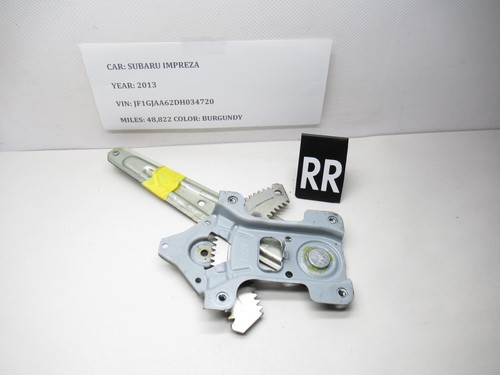 2012-2016 Subaru Impreza Rear Right Door Window Regulator 62222FJ000 OEM - Picture 4 of 4