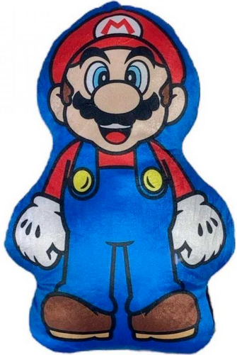 Cuscino In Peluche Super Invincible Star - Morbido E Coccoloso Mario