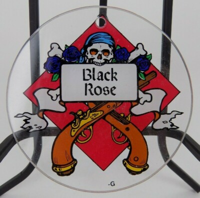 HARD TO FIND Bally Black Rose Pinball Plastic Promotional Item 3.5''! FREE SHIP!