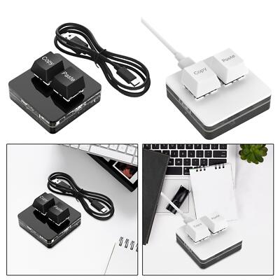 Copy and Paste 2 Key Keyboard USB Mini 2 Key Keypad for Macros Rhythm ...