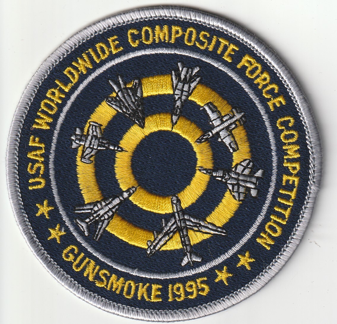USAF Air Force GUNSMOKE 1995 USAF Worldwide Composite Force Competition patch