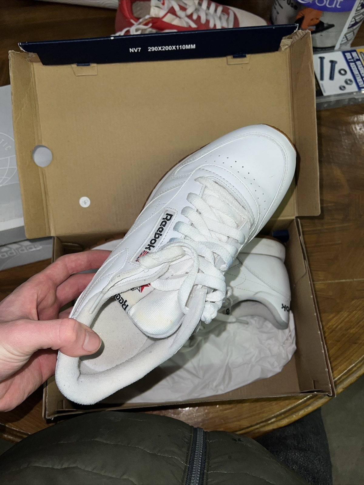 Reebok Classic Leather 49797 Mens White Leather Lifestyle Sneakers ...
