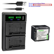 Kastar Battery LTD2 Charger for HITACHI DZ-BP14S DZ-GX5020 DZ-HS300 DZ-HS300A