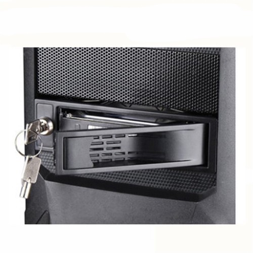 3.5" HDD To 5.25" Bay Rack Mount SATA Hard Drive Adapter Extraction Rack New - Afbeelding 6 van 6