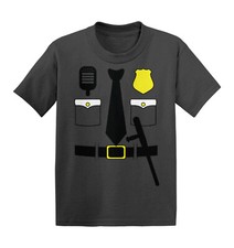 Cop Outfit - Costume Police Officer Trooper The Law Kids T-shirt