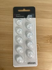 minifit POWER 8mm Vent Domes for Oticon/Bernafon Hearing Aids -10 Pack 