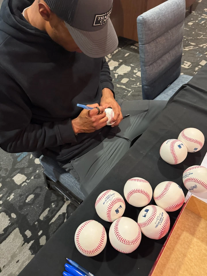 Christian Moore Autographed Rawlings OMLB Baseball Inscribed 2024 1st Rd #8 PSA - Image 4 of 4