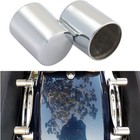 2PC Chrome Docking Hardware Point Covers Kit For Harley Davidson Touring Softail