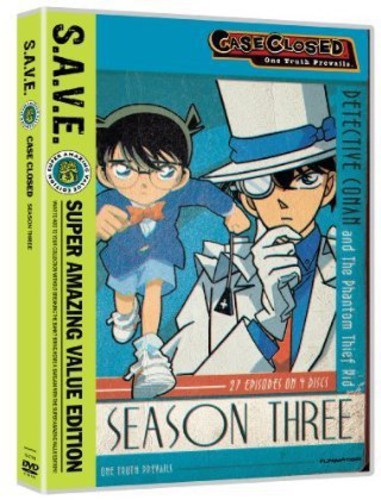 Case Closed - Season 3 (DVD, 2013, 4-Disc Set, S.A.V.E.) for sale