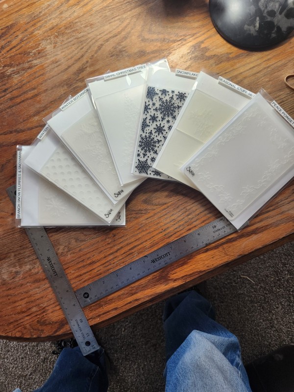 Lot 26 12 Embossing Folders By Sizzix, Tim Holtz-Sizzix, And Others