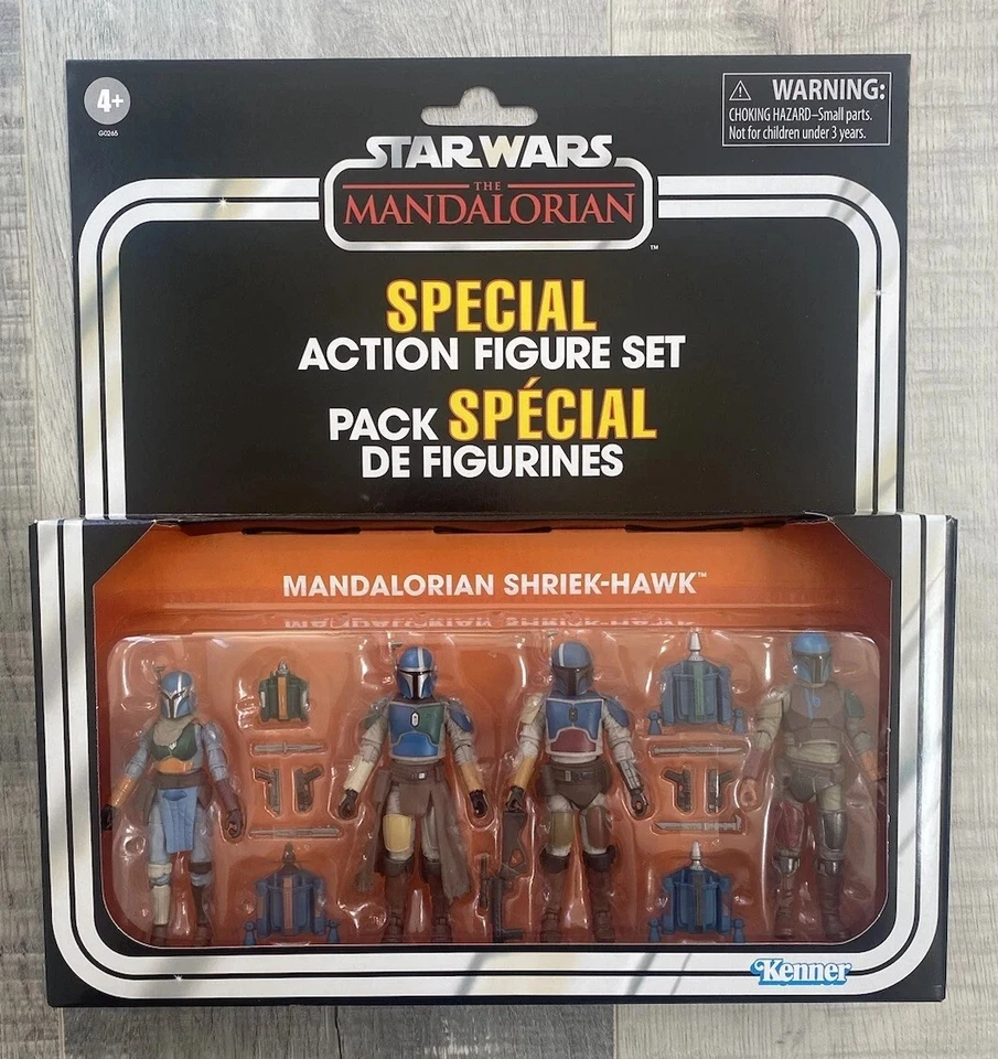 HASBRO Star Wars Vintage Collection Mandalorian Shriek-Hawk Special 4 Action Figure Set
