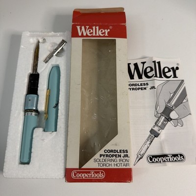 Weller WRT 15 Pyropen Jr Cordless Butane Solder Iron Blue Soldering Gas In Box!