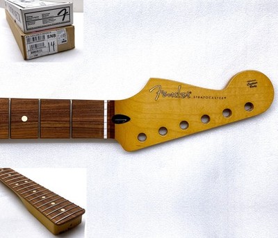 REAL PICS! Fender REVERSE HEADSTOCK Strat Neck 22 Fret Pau Ferro 9.5'' Modern C