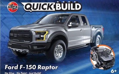 Airfix J6053 Ford F-150 Raptor grau Schnellaufbau