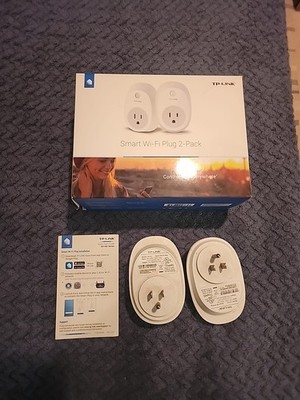 WiFi Smart Plug 2-Pack Kit - TP-Link HS100, Works with Alexa, New Open Box