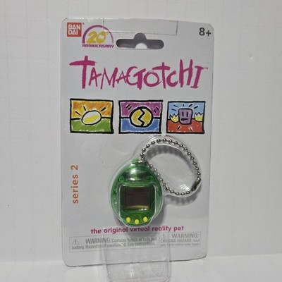 Tamagotchi 20th Anniversary Green Yellow Buttons Virtual Pet
