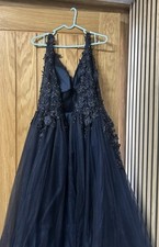 Blue Prom Dress worn only once for prom -good quality