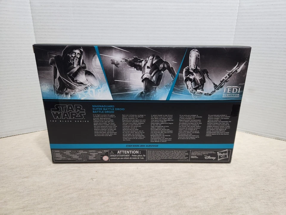 PACK DE 3 STAR WARS JEDI SOBREVIVIENTE: GUARDIA MAGNA, DROIDE DE BATALLA SÚPER Y REGULAR. Foto 3 de 4