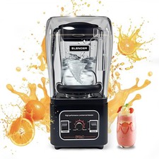 Commercial Blender Heavy Duty Restaurant, Professional Quiet Blender,1800W Comme