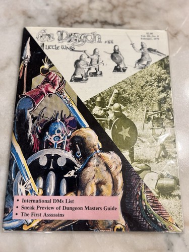 Vintage The Dragon #22 Dungeons and Dragons February 1979 Very Good Condition