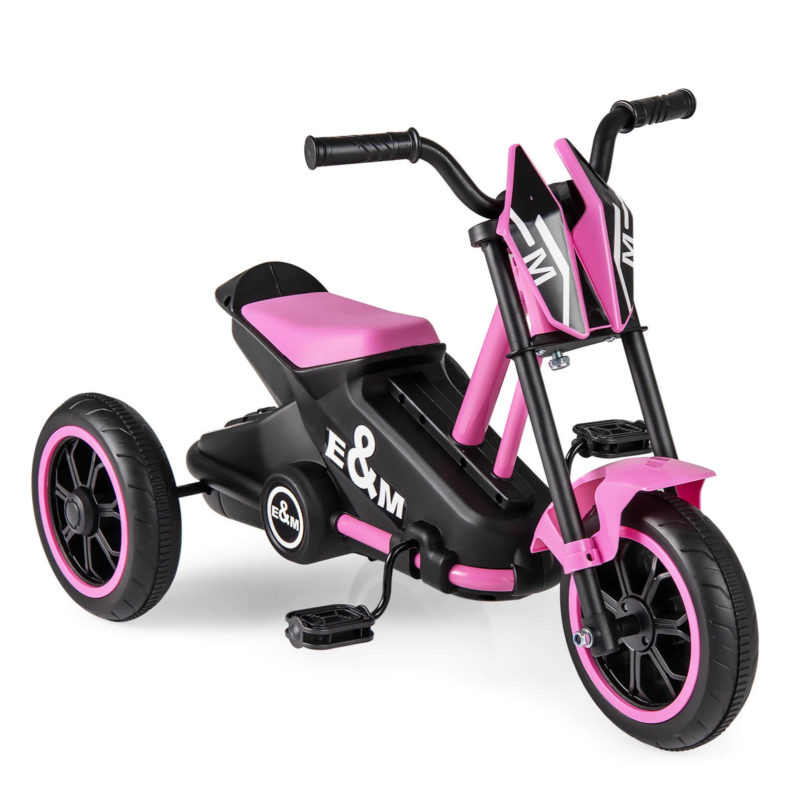 Kids Tricycle w/Foot Pedals, Forward/Backward, Steering Handlebars, Aged 3+