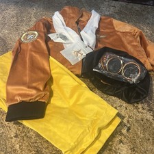Pilot Aviator Costume 7-pcs. Girl Boy Party Cosplay 8-9 Years 140 New