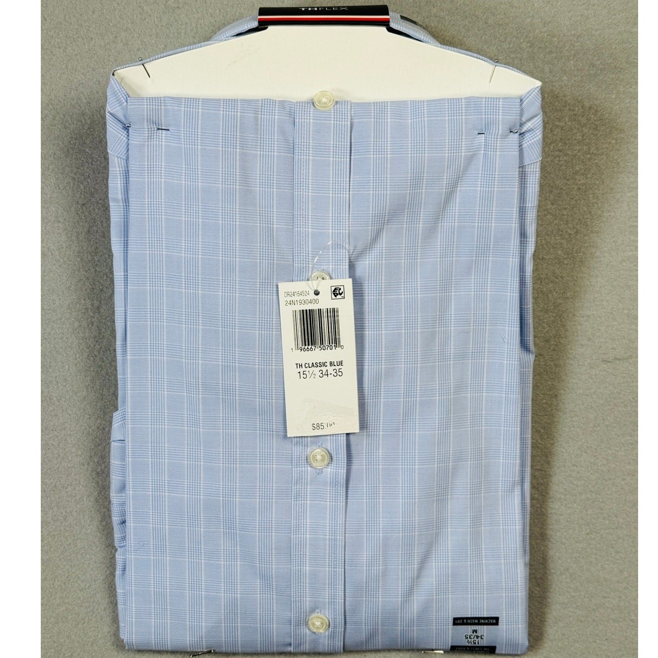 Tommy Hilfiger Men's Flex Essentials Slim-Fit Dress Shirt Blue 15.5 34-35 $85 image 2