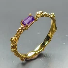 Fine Art ring Natural Amethyst Ring 925 Sterling Silver Size 7.75 /R469372