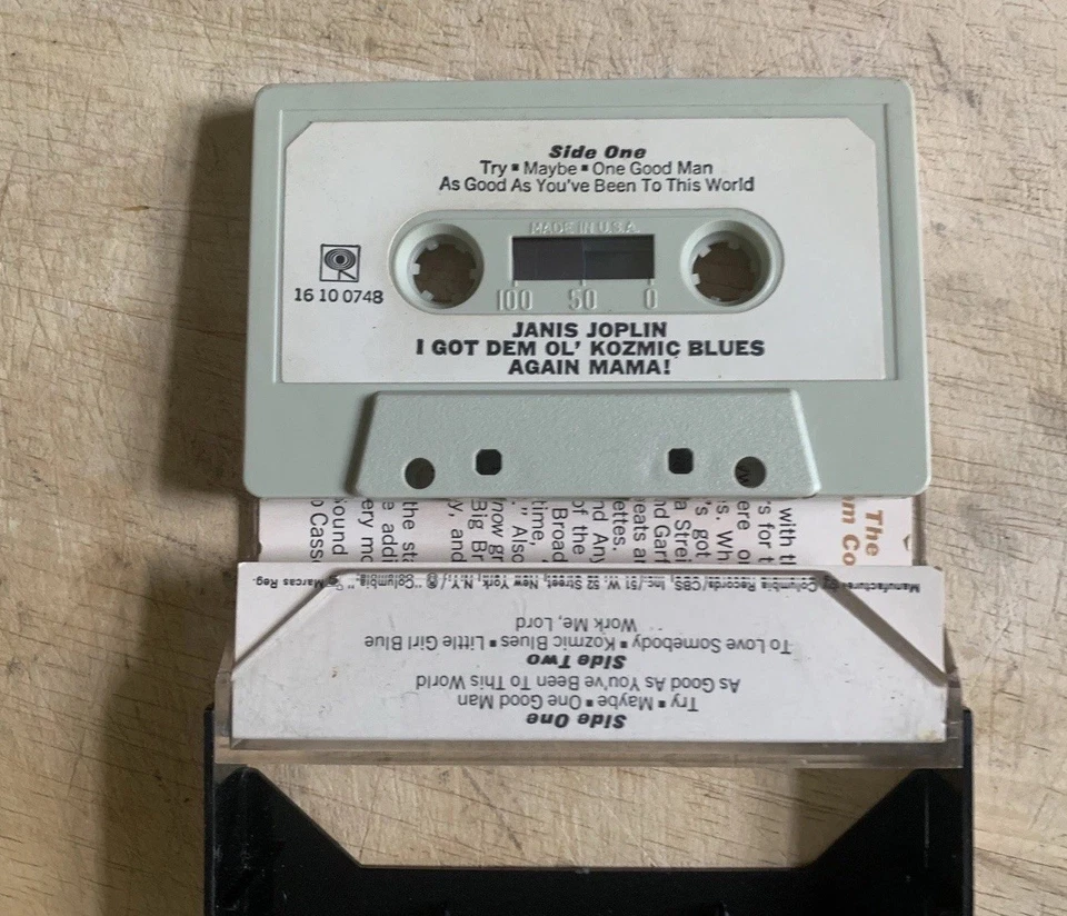 JANIS JOPLIN - I GOT DEM OL' KOZMIC BLUES AGAIN MAMA - CASSETTE Tape Rare Promo Foto 4 de 4