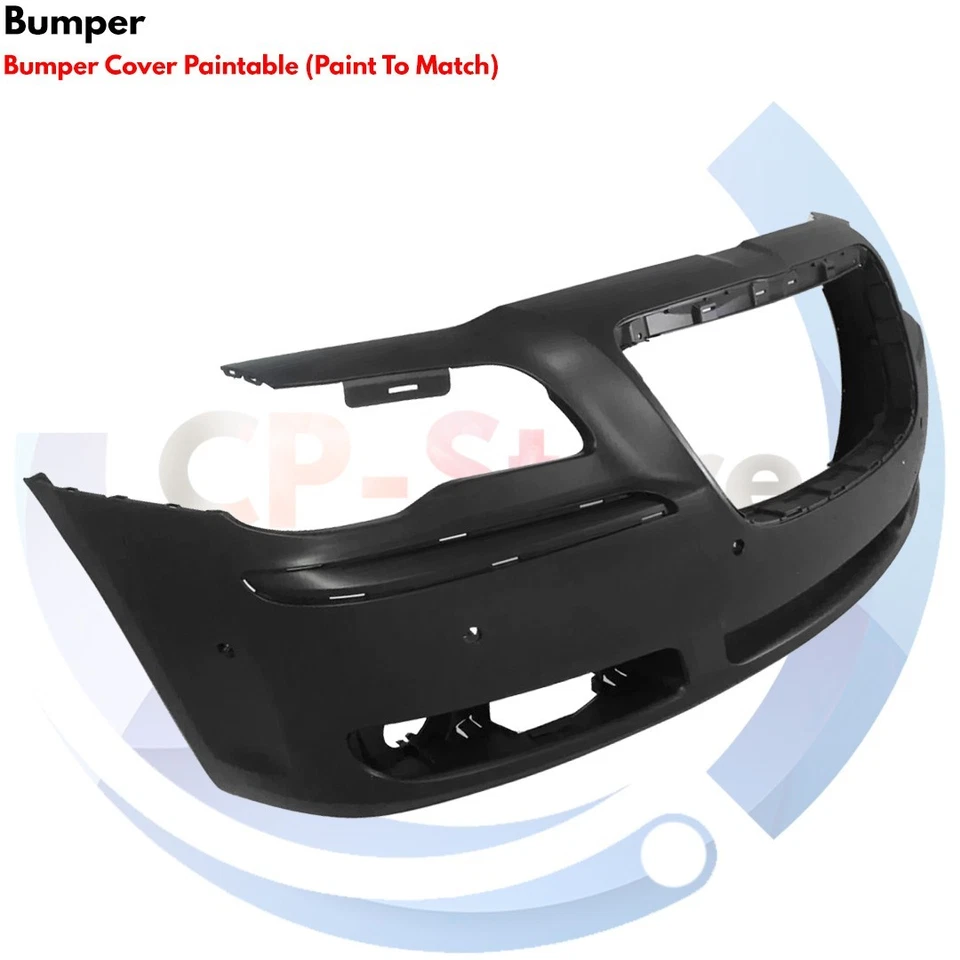 Front Bumper Cover Paintable & Fog Light Assembly For 2011-2014 Chrysler 300 Foto 3 de 4