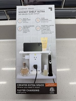 Sharper Image Socket Shelf Ultra, Beige