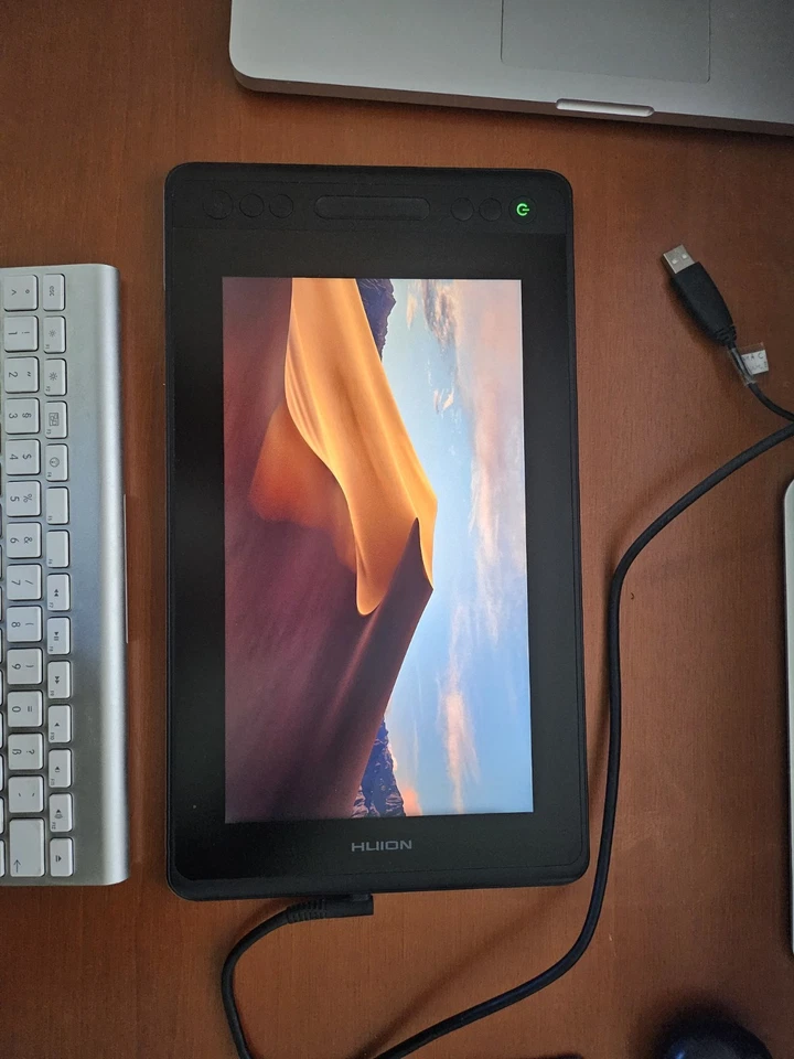 Huion Kamvas Pro 12 Grafiktablet Grafik Tablet Stift OVP zeichnen spiegeln u.Zbh - Bild 3 von 4