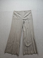International Concepts Women Pants 14 Gray Wide Leg Mid Rise Button Front Formal