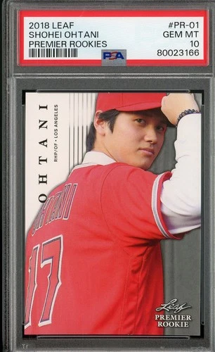 2018 Leaf Premier Rookies RC Shohei Ohtani #PR-01 PSA 10 GEM MINT Rookie Card