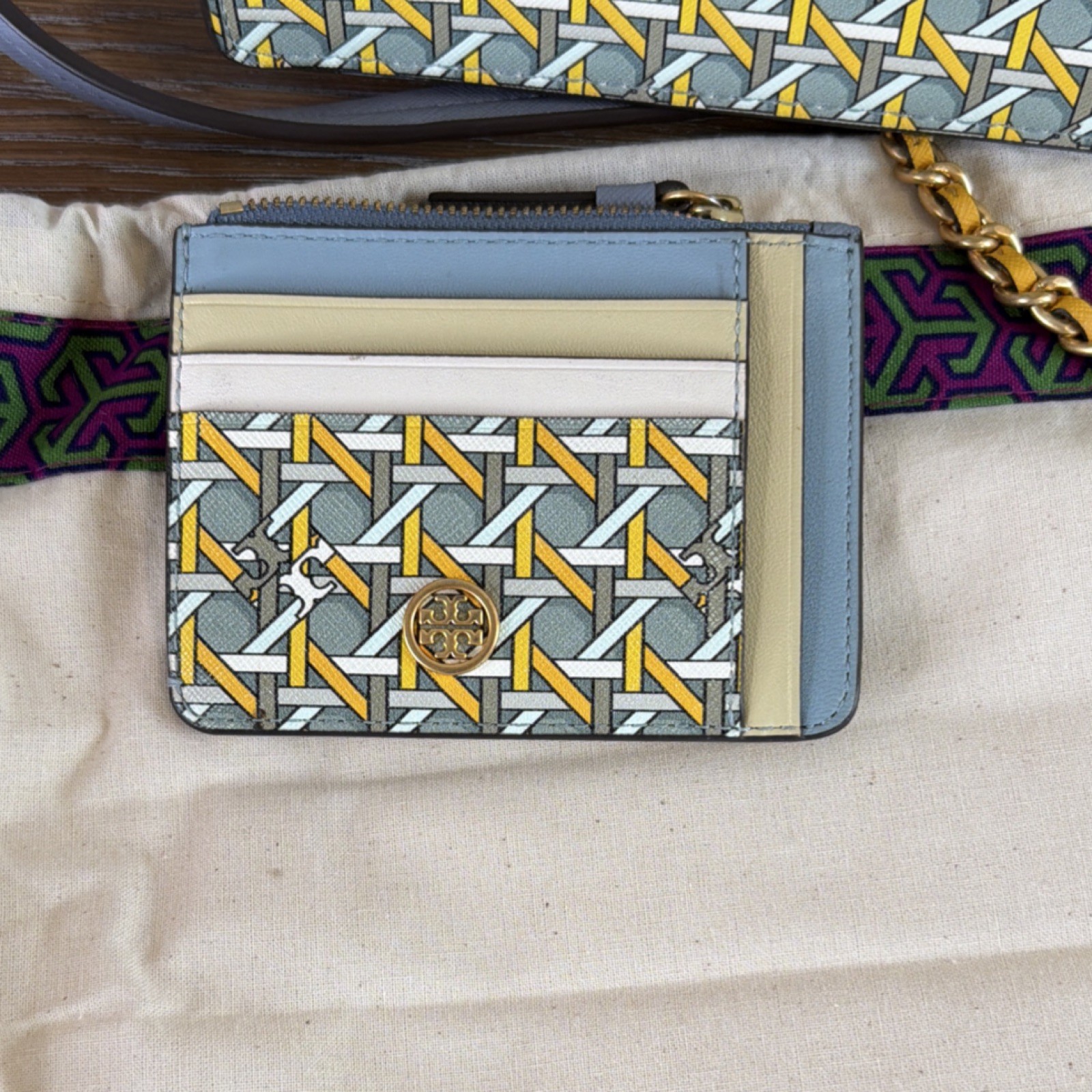 Tory Burch Geometric Pattern Chain Strap Shoulder… - image 11