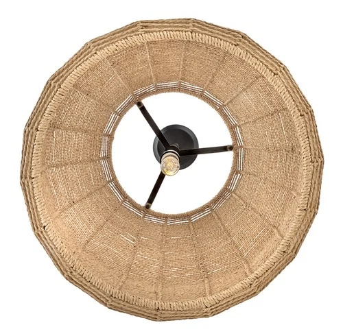 Hinkley Lighting 40387 Luca 1 Light 20"W Lisa McDennon - Black / Camel - Picture 6 of 10