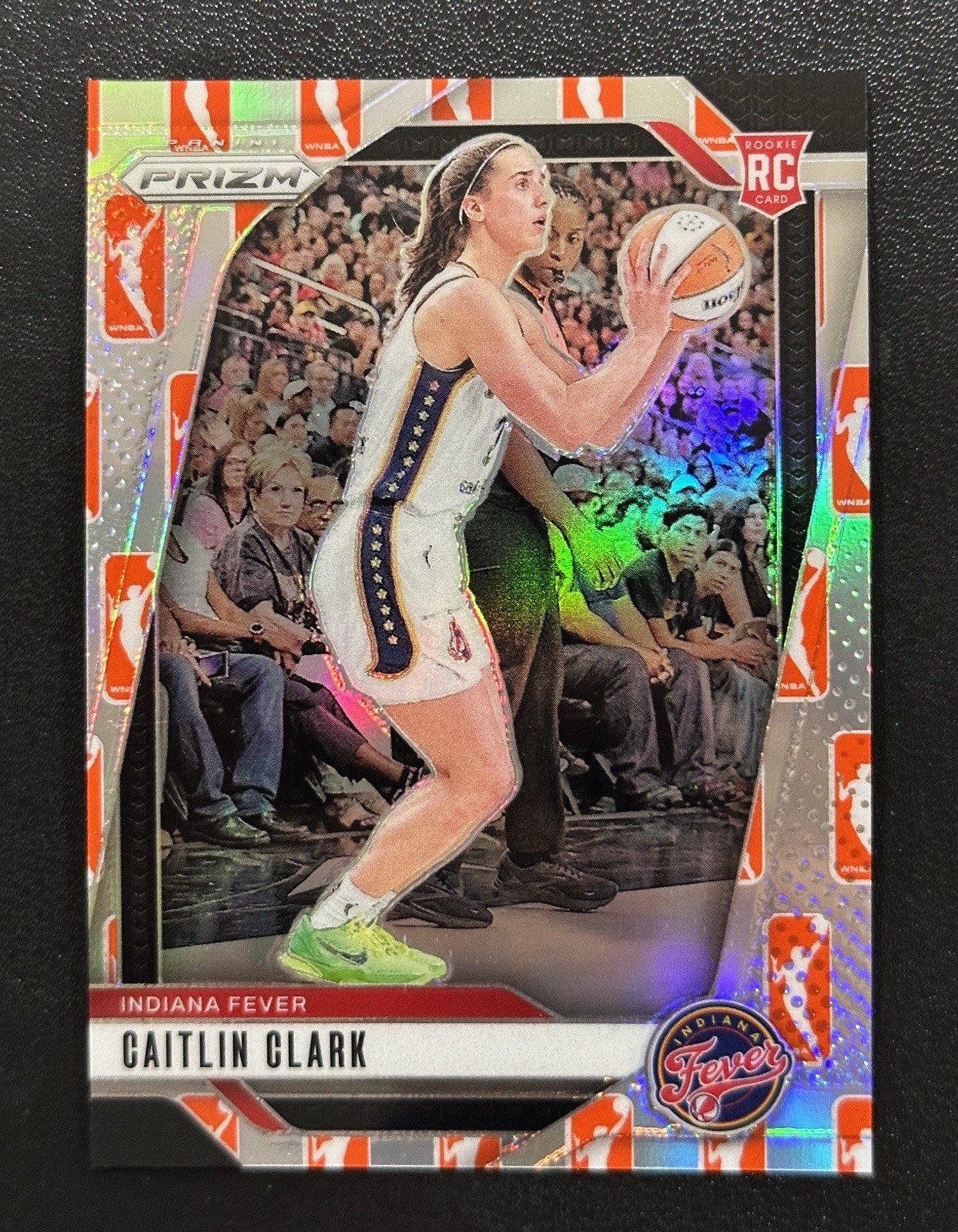 2024 Panini Prizm WNBA Caitlin Clark WNBA Logo Prizm #22 Rookie RC