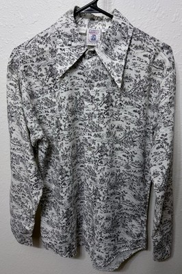 Vintage Disney Kennington Funky & Groovy Threads Button-up Disco Dress Shirt