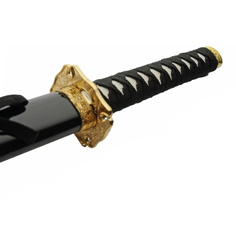 39,5-дюймовый 3-компонентный двойной драконий меч WS со стальным лезвием с ножнами ABS и цубой - Изображение 4 из 4