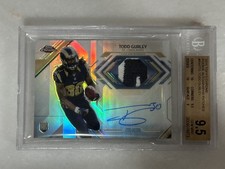 2015 Topps Chrome Todd Gurley ROOKIE PATCH AUTO BGS 9.5 GEM MINT RC