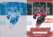 WOMEN'S Hockey Brianne Jenner UD 2025 Fall Promo Cyan Printing Plate 1/1 w/base